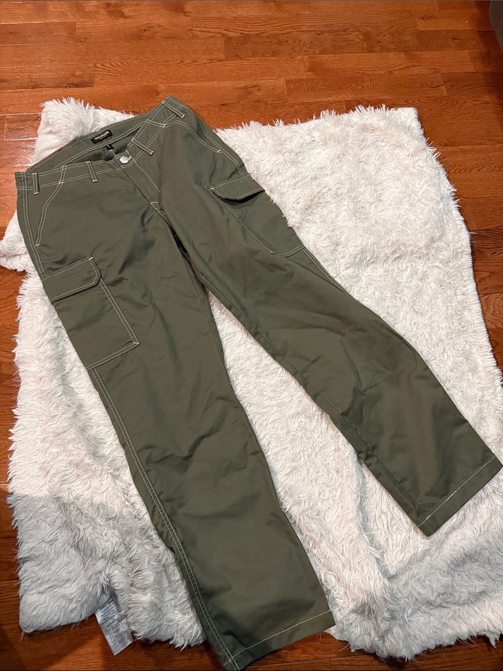 Men's Trie Religion Olive Green Cargo Pants 34